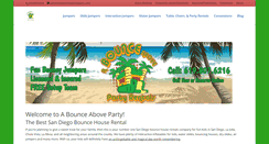 Desktop Screenshot of abounceaboveparty.com